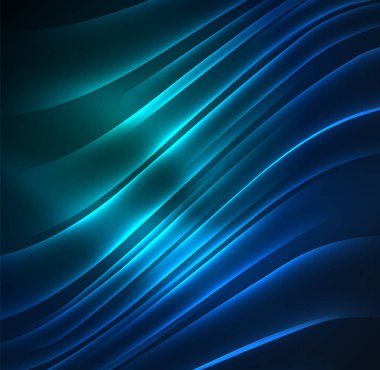 parlayan futuristik çizgiler