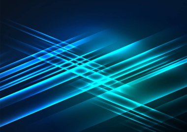 parlayan futuristik çizgiler