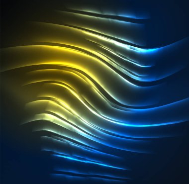 parlayan futuristik çizgiler