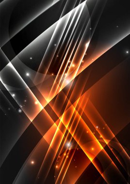 parlayan futuristik çizgiler