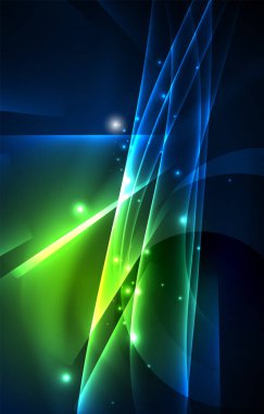 Vektör Kutup ışıkları kavramı arka plan