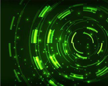 Neon Çemberleri Soyut Arkaplan