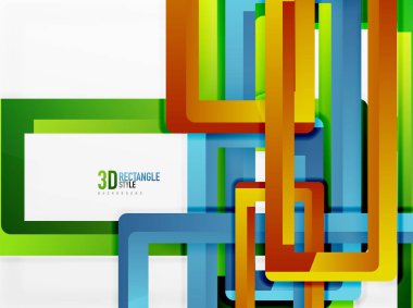 Dikdörtgen tüp elemanları, vektör arka plan