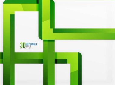 Dikdörtgen tüp elemanları, vektör arka plan