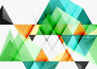 Üçgen düşük Poli vektör a4 boyutu geometrik soyut şablonu