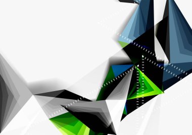 Vektör düşük Poli tarzı 3d üçgen çizgi