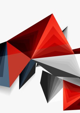 Vektör düşük Poli tarzı 3d üçgen çizgi