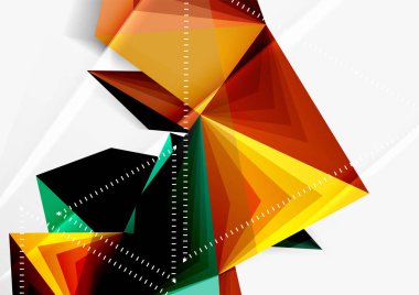 Vektör düşük Poli tarzı 3d üçgen çizgi