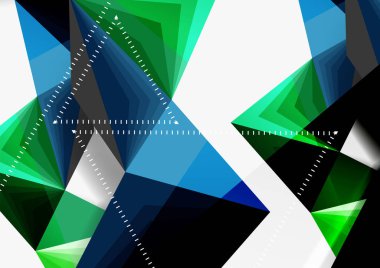 Vektör düşük Poli tarzı 3d üçgen çizgi