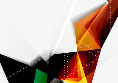 Vektör düşük Poli tarzı 3d üçgen çizgi