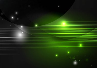 parlayan futuristik çizgiler