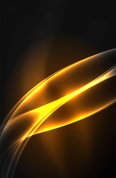 Vecteur onde lumineuse, fumée — Image vectorielle