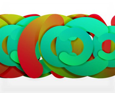 Daire geometrik arka plan, renkli iş veya web için teknoloji tasarım