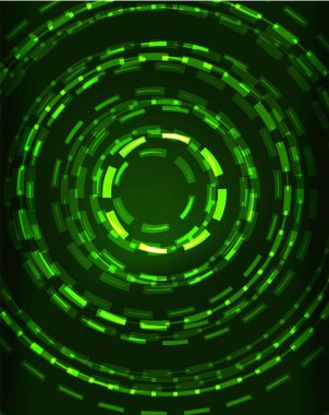 Neon Çemberleri Soyut Arkaplan