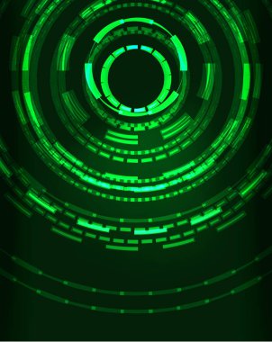 Neon Çemberleri Soyut Arkaplan