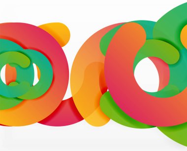 Daire geometrik arka plan, renkli iş veya web için teknoloji tasarım