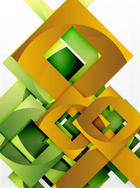 Vektör kare şablon arka plan