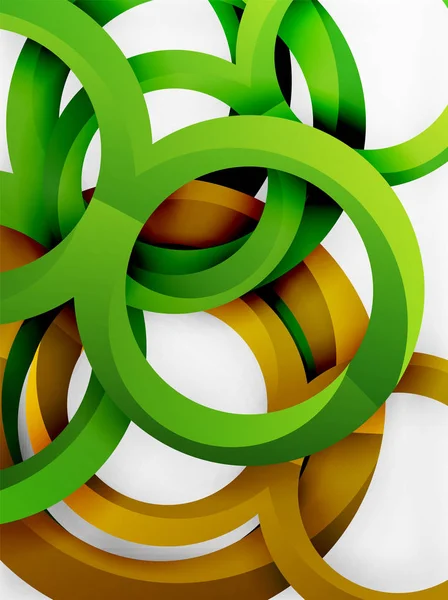 Vector 3d ringen ontwerp achtergrond — Stockvector