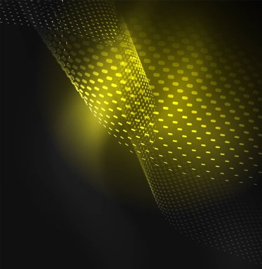 Tasarım şablonu parlayan parçacıkları dalga