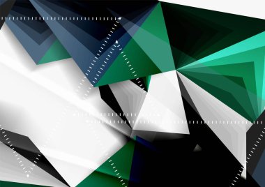 Vektör düşük Poli tarzı 3d üçgen çizgi