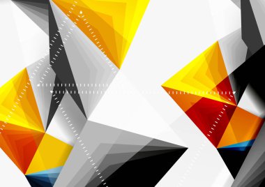 Vektör düşük Poli tarzı 3d üçgen çizgi