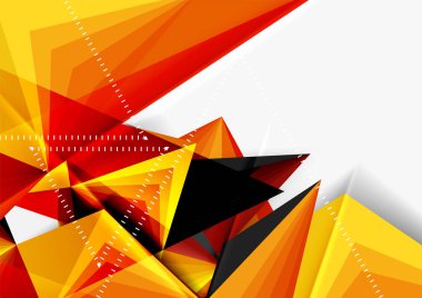 Vektör düşük Poli tarzı 3d üçgen çizgi