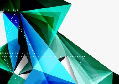 Vektör düşük Poli tarzı 3d üçgen çizgi