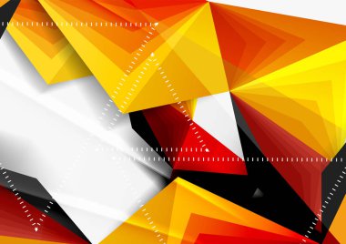 Vektör düşük Poli tarzı 3d üçgen çizgi