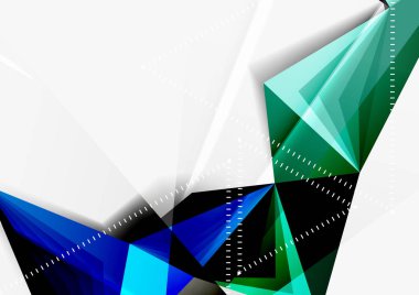 Vektör düşük Poli tarzı 3d üçgen çizgi