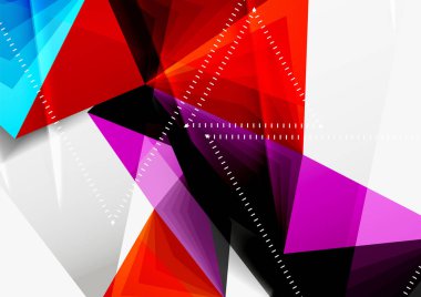 Vektör düşük Poli tarzı 3d üçgen çizgi