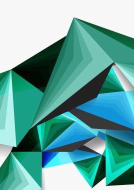 Vektör düşük Poli tarzı 3d üçgen çizgi