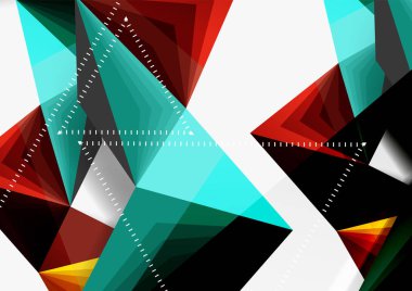 Vektör düşük Poli tarzı 3d üçgen çizgi