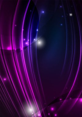 parlayan futuristik çizgiler