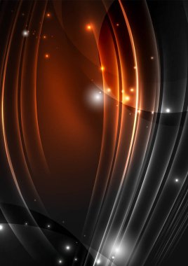 parlayan futuristik çizgiler