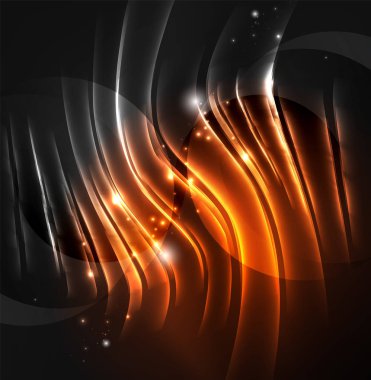 parlayan futuristik çizgiler