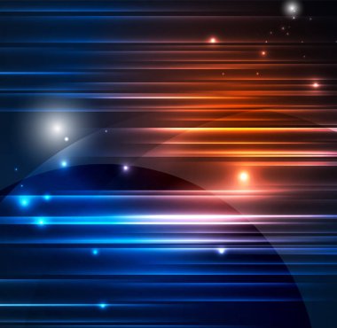 parlayan futuristik çizgiler