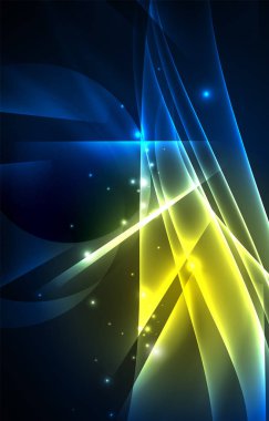 Vektör Kutup ışıkları kavramı arka plan