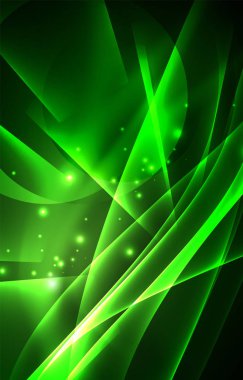 Vektör Kutup ışıkları kavramı arka plan