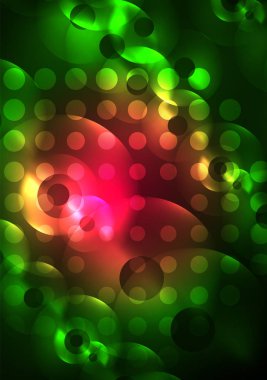 Karanlıkta parlayan daireler