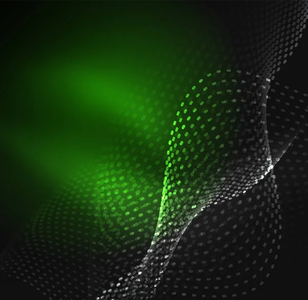 Tasarım şablonu parlayan parçacıkları dalga