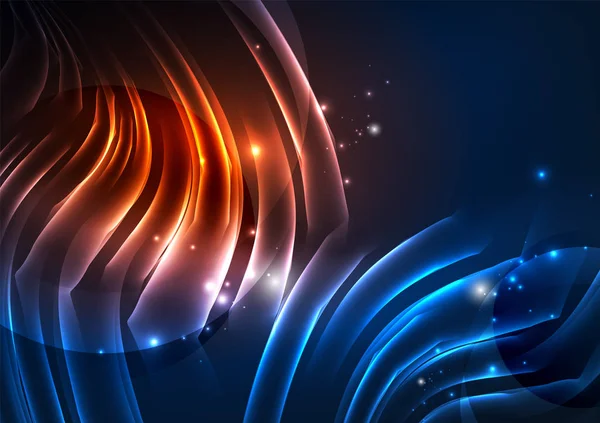 parlayan futuristik çizgiler