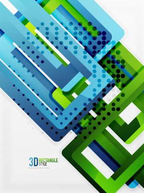 Dikdörtgen tüp elemanları, vektör arka plan