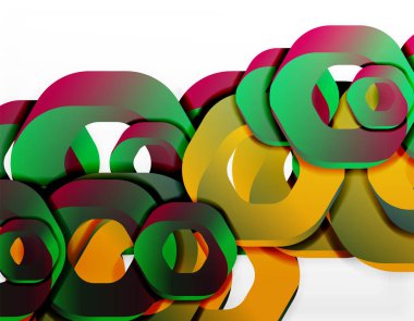 Zincir şekiller veya altıgen yanarak bahislerin doğru beyaz geometrik soyut arka plan,