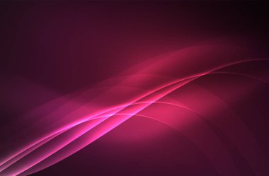 Karanlıkta parlayan dumanlı dalgalar