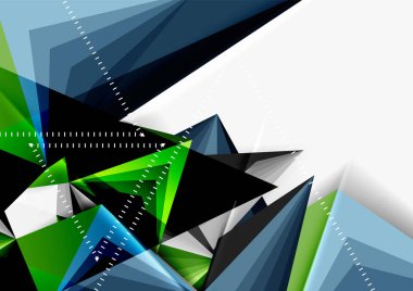 Vektör düşük Poli tarzı 3d üçgen çizgi