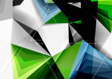 Vektör düşük Poli tarzı 3d üçgen çizgi