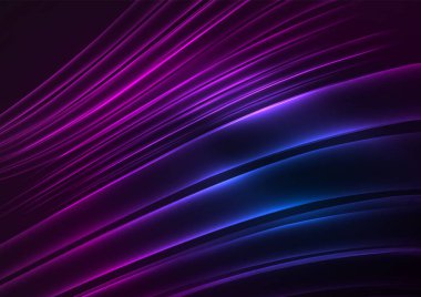 parlayan futuristik çizgiler