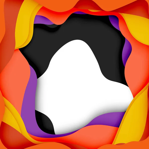 Fond abstrait vectoriel 3d avec des formes coupées — Image vectorielle