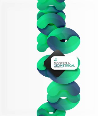 Beyaz renk geometrik yuvarlak şekiller