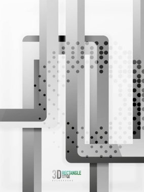Dikdörtgen tüp elemanları, vektör arka plan